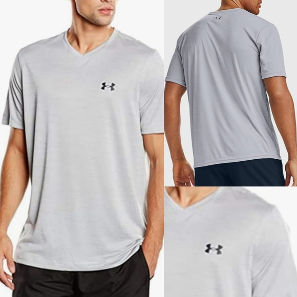 Under Armour Men's V-Neck Short-Sleeve T-Shirt - Picture 1 of 6